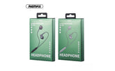 Remax Rm 201 Wired Earphone Silver